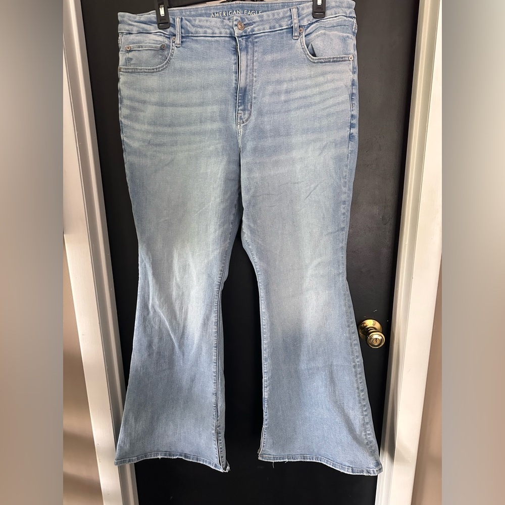 American Eagle Outfitters Light Blue Flare Jeans